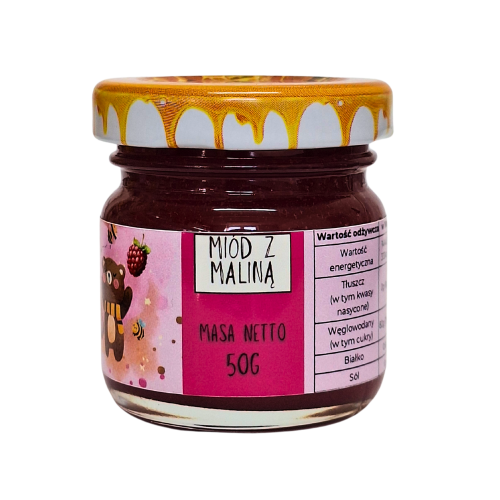 Miód z maliną 50g